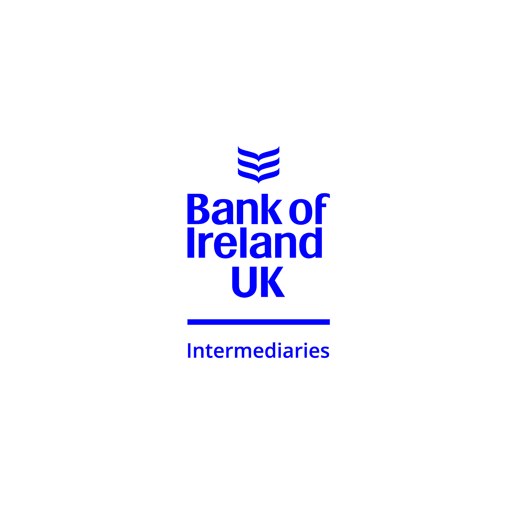 BOIUK Intermediaries logo Blue Stacked
